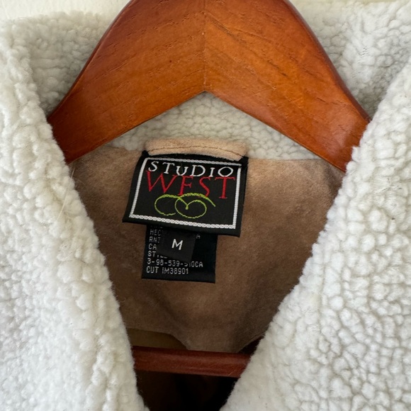 Studio West Suedu Leather Jacket M Medium New - Picture 3 of 5